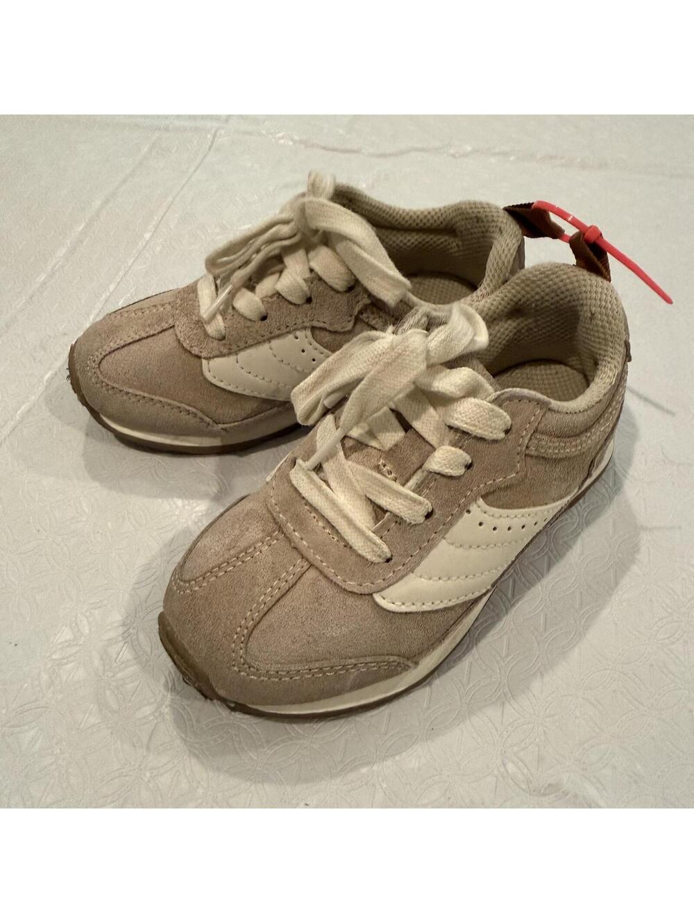 Zara Kids Beige and White Casual Sneakers